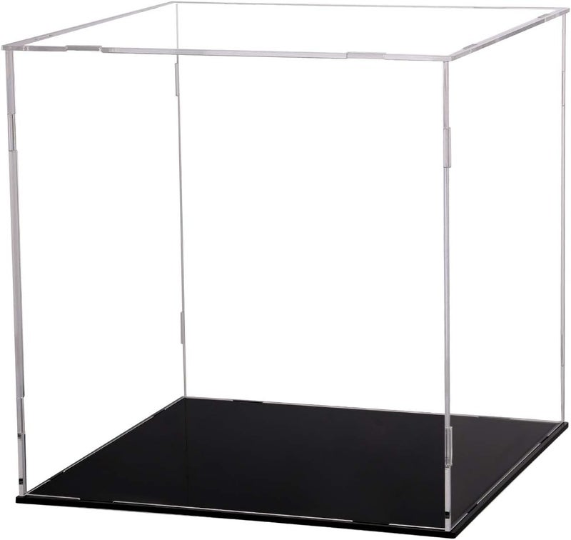 Evron Display Case for Collectibles Assemble Clear Acrylic Box Alternative Glass Case for Display Action Figures Home Storage & Organizing Toys (3x3x3 inch; 7.5x7.5x7.5 cm) - Image 1